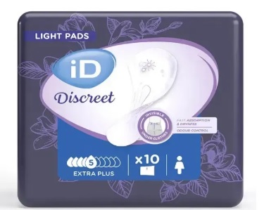 Урологічні прокладки для жінок ID DISCREET LIGHT EXTRA PLUS